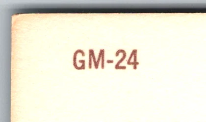 A Mirro-Krome serial number, GM-24