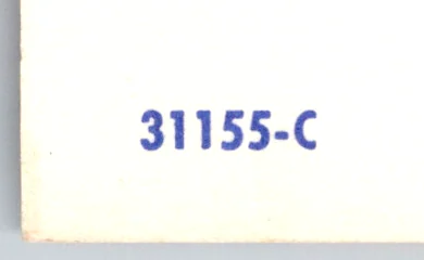 A Dexter Press serial number, 31155-C