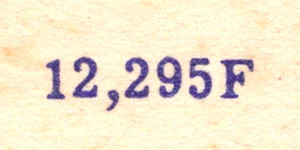 An MWM serial number, 12,295F