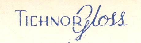 The Tichnor Gloss mark printed on a postcard back, from the Postcard Origins collection